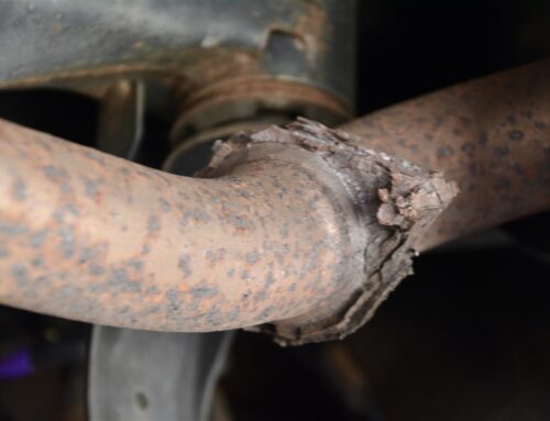 How do I fix a rusty exhaust system?