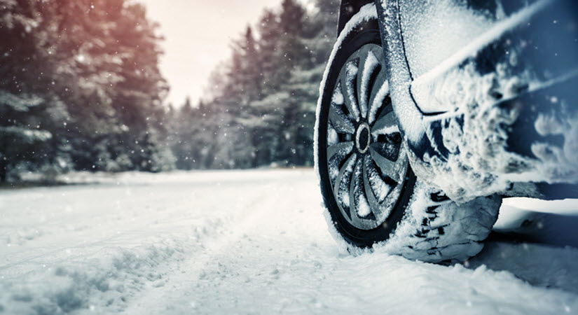 Jaguar Car In Winter