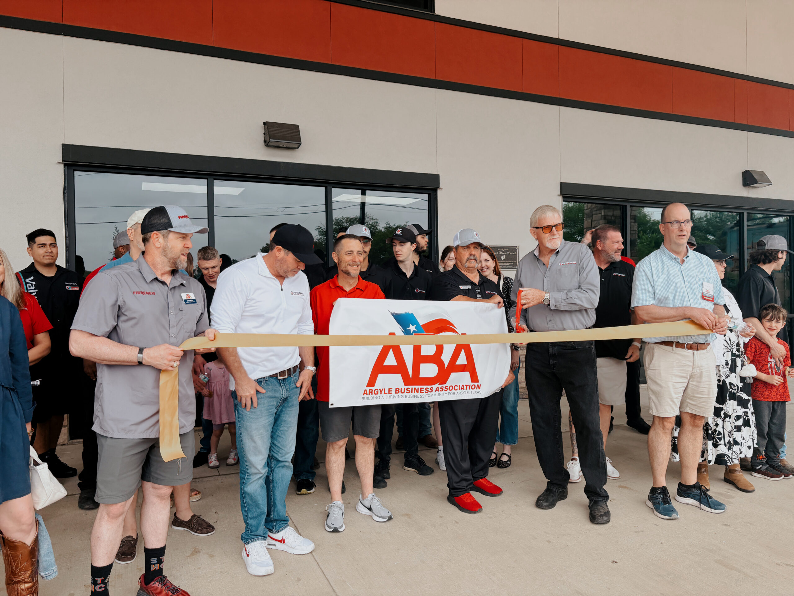 Fifth Gear Automotive Repair Argyle grand opening ribbon cutting with the Argyle Business Association